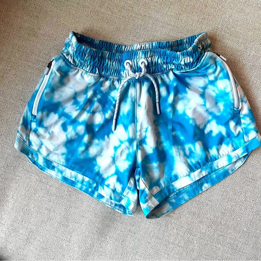 Athleta Girl SZ L/12 running shorts, good condition